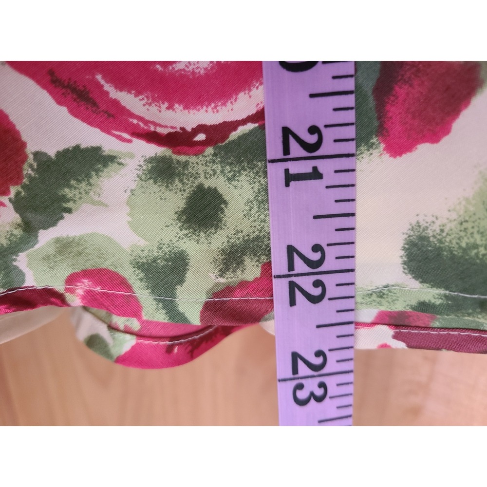 Tabitha 100% Silk Sz 4 Floral Mini Skirt Lined‎ Side Zip Feminine Coquette SMALL - Picture 7 of 7